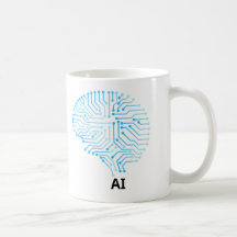 AI Coffee Mugg - Futuristiska Tech-Inspired Design