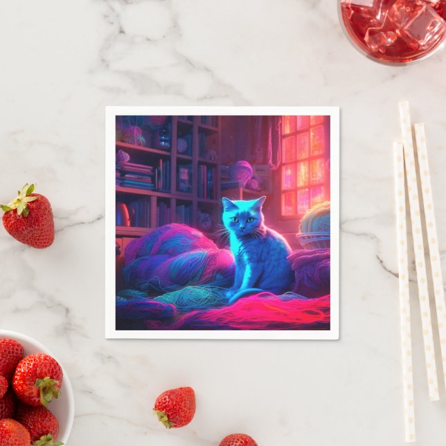 Ai Cute Cat Pappersservett (Insitu)