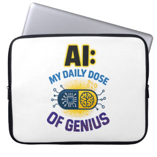 AI Daily Genius - Smart dos av intelligens Laptop Fodral