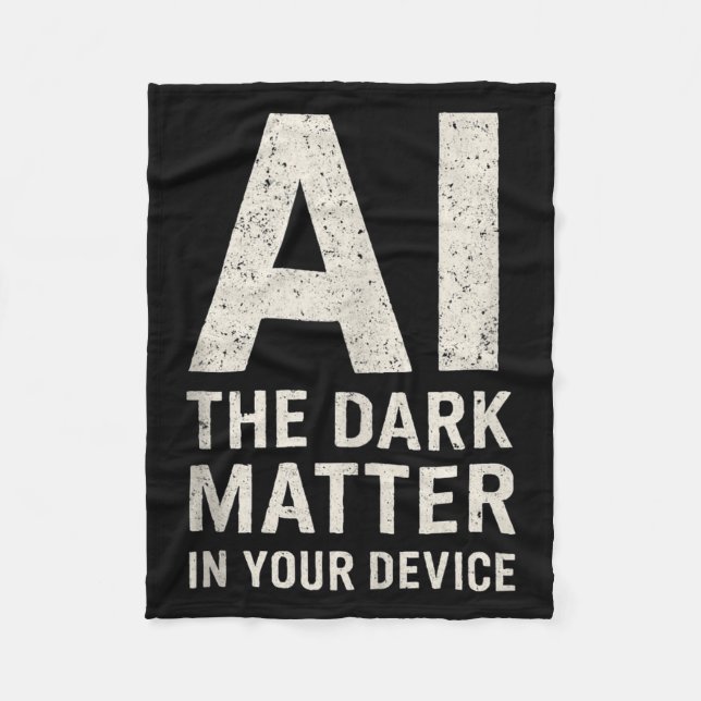 Ai Dark Ogy _ Science &amp; Tech Gift Slogan Tank  Fleecefilt (Framsidan)