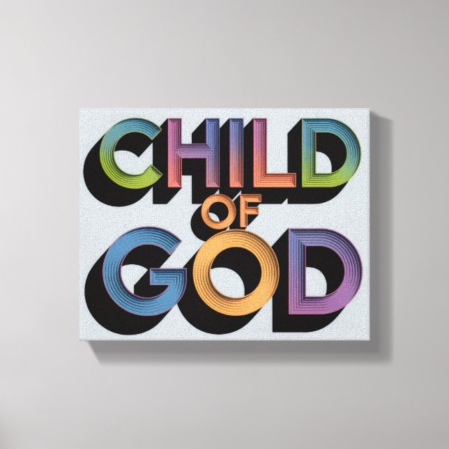 Ai design Child of God Christian Kanvastryck (Framsida)