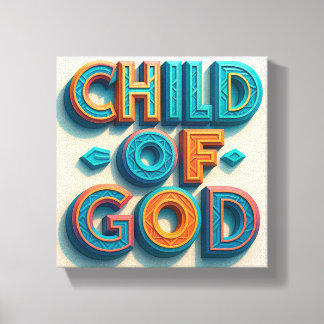 Ai design Child of God Kanvastryck Christian Wall