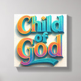 Ai design Child of God Stretched Canvas