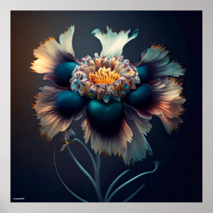AI-designen av fantasy maj-blommans mörk på Poster
