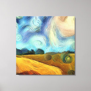 AI Digital Vincent Van Gogh Stil Artwork Canvastryck
