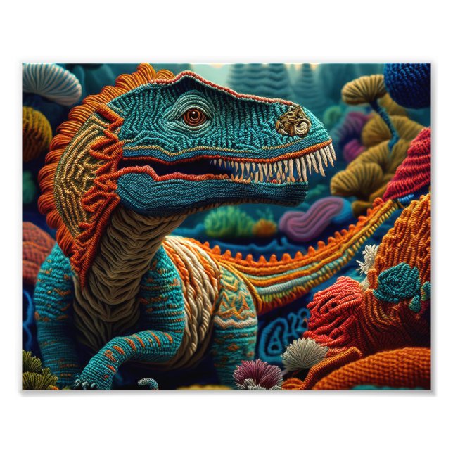 AI Dino Yarn Fototryck (Framsidan)