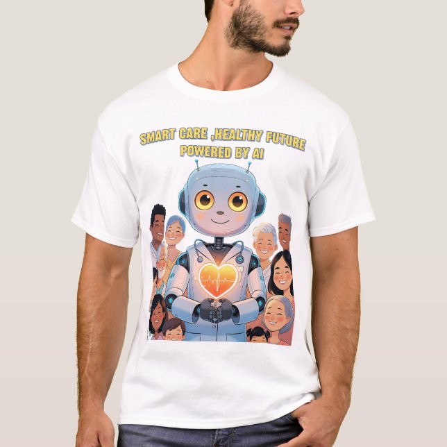 AI-doktor hälsovårdsteknik T-shirt | Smart vård (Framsida)