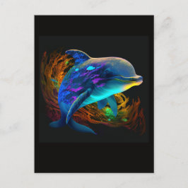 AI DOLPHIN SIMMA #3 POSTCARD VYKORT