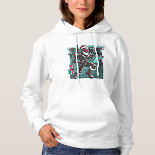AI Driftsatte Santa Robot med Drones och jul L T Shirt