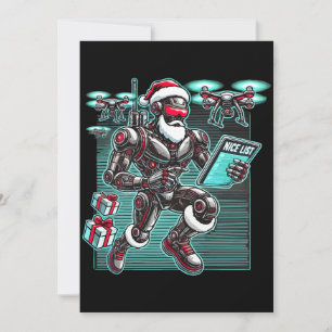 AI-drivet Santa-robot med drönare och jul L Inbjudningar
