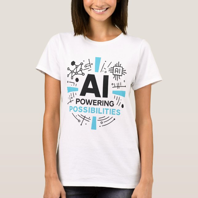 AI-drivna Möjligheter T-shirt | Teknisk Innovation (Framsida)