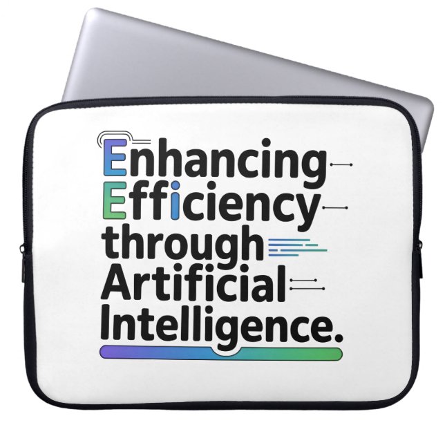AI Effektivitet Neoprenfodral Laptop Fodral (Framsidan)
