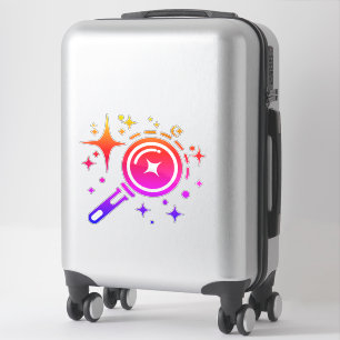 AI emblem Gnistra stjärnor, fyr. den digitala tids Klistermärken