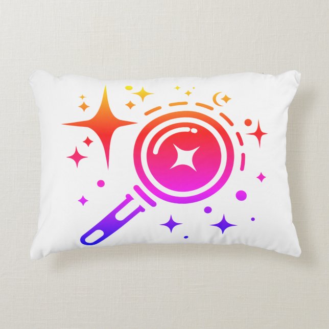 AI emblem Gnistra stjärnor, fyr. den digitala tids Prydnadskudde (Framsidan)