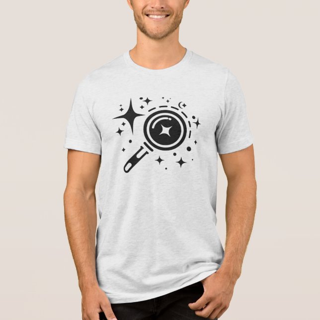 AI emblem Gnistra stjärnor, fyr. den digitala tids T Shirt (Framsida)