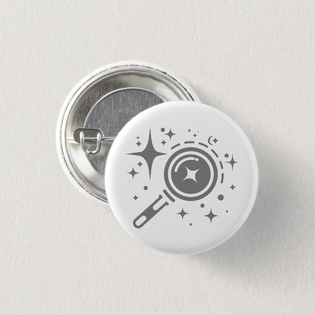 AI emblem Twinkle-stjärnor, beacon of the digital  Knapp (Framsida & baksida)