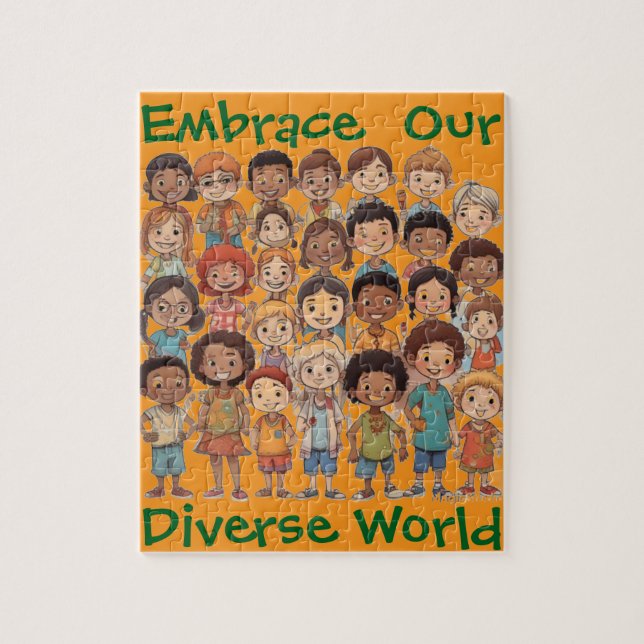 AI embrerar vårt skilda världspussel Pussel (Vertikal)