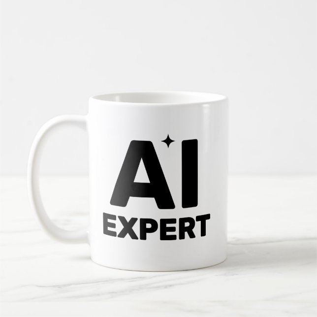 AI Expert™ Kaffe Mugg (Vänster)