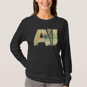 AI Fantastisk Smart Indisk Tanke Artificiell Intel T Shirt