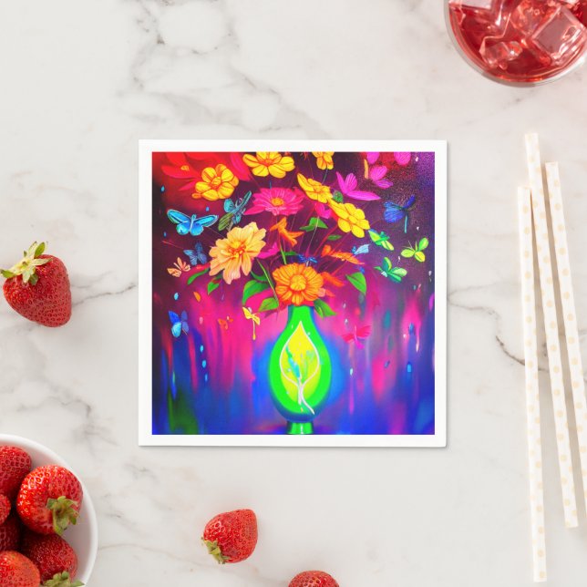 Ai Flowers Pappersservett (Insitu)