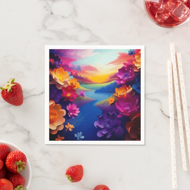 Ai Flowers Pappersservett (Insitu)