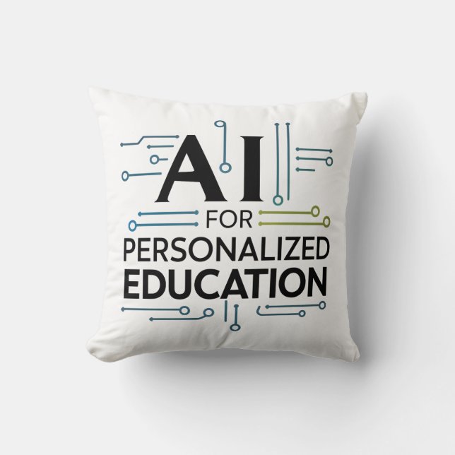 "AI for Personlig Education - Future Learning" Kudde (Framsida)