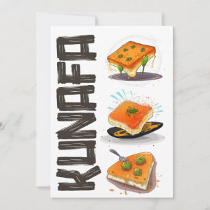 AI Generated Knafeh Kunafa Kunafeh- ك ن ا ف ة Inbjudningar