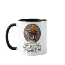 AI genererad| Boxer| Halloween Witch