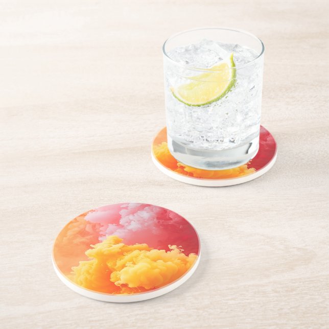 AI-genererad Färgad-tunn rökning Underlägg (Sidan)