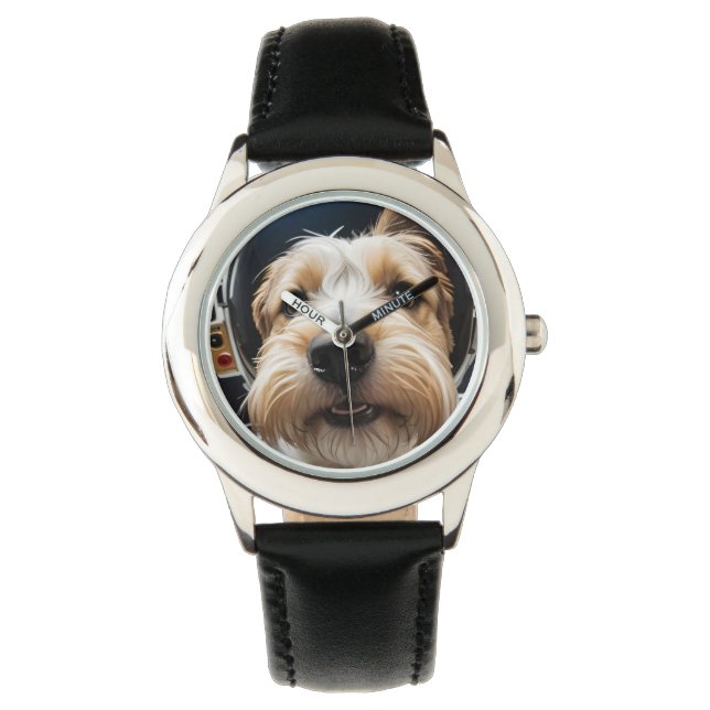 AI-genererad Hund 01 "Roger" Armbandsur (Framsida)