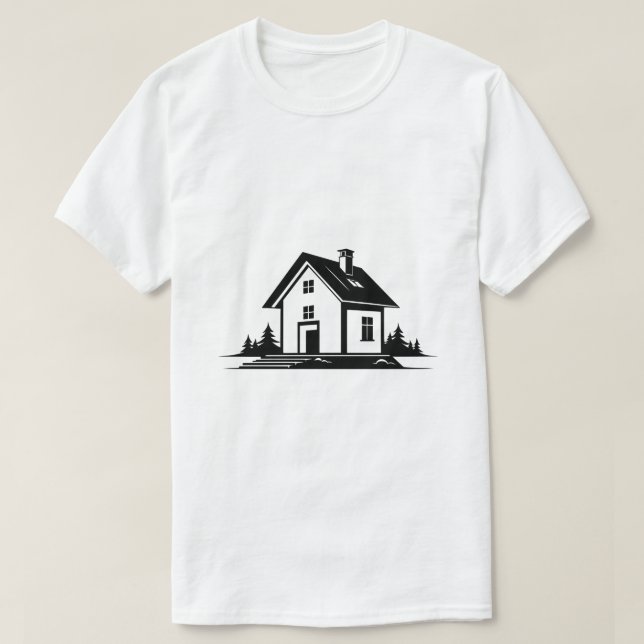 AI-genererad husarkitektur T Shirt (Design framsida)