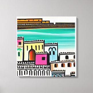 ai genererad konst canvastryck