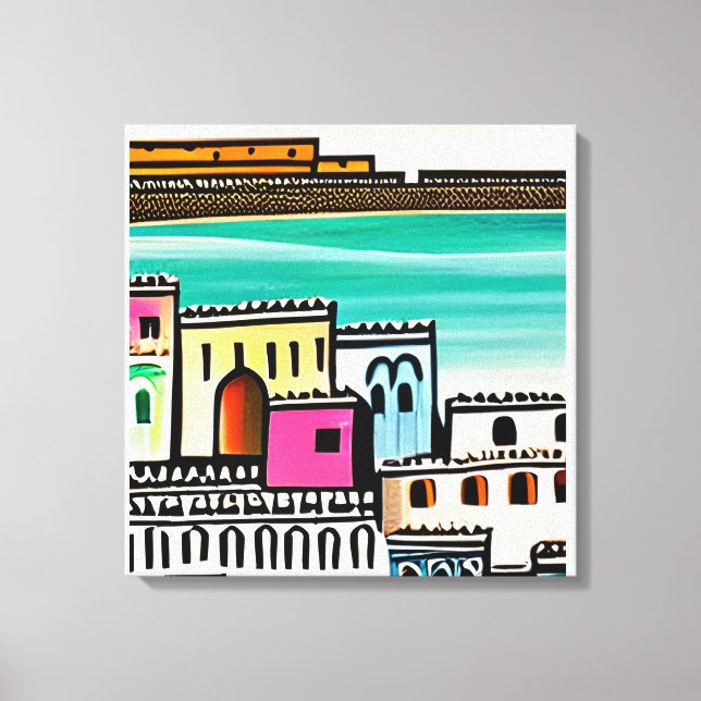 ai genererad konst canvastryck (Framsida)