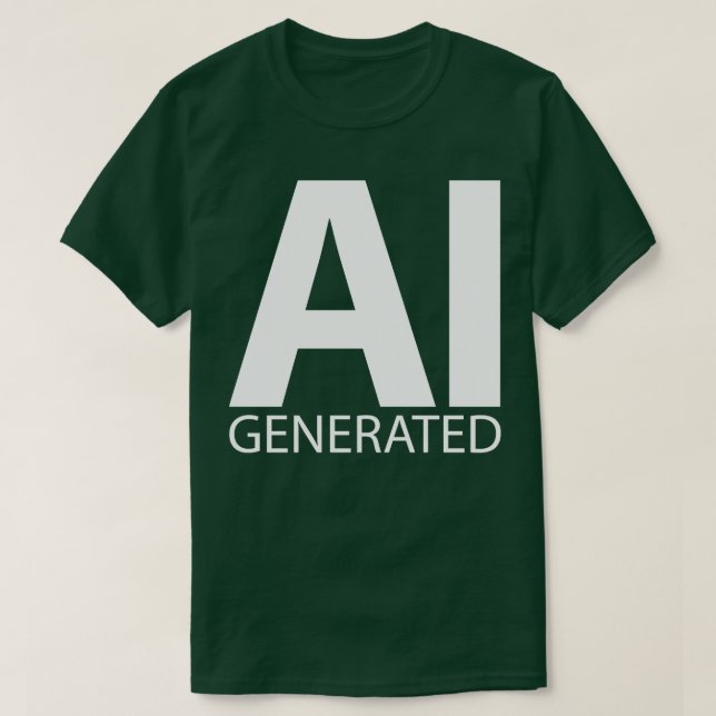 AI-genererad TShirt T Shirt (Design framsida)