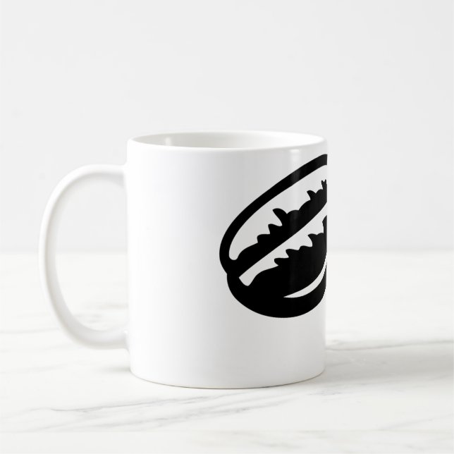 AI-genererade kaffebönor rostade Kaffemugg (Vänster)