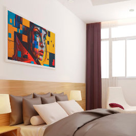 Ai-genererade kvinnor som modern konst poster