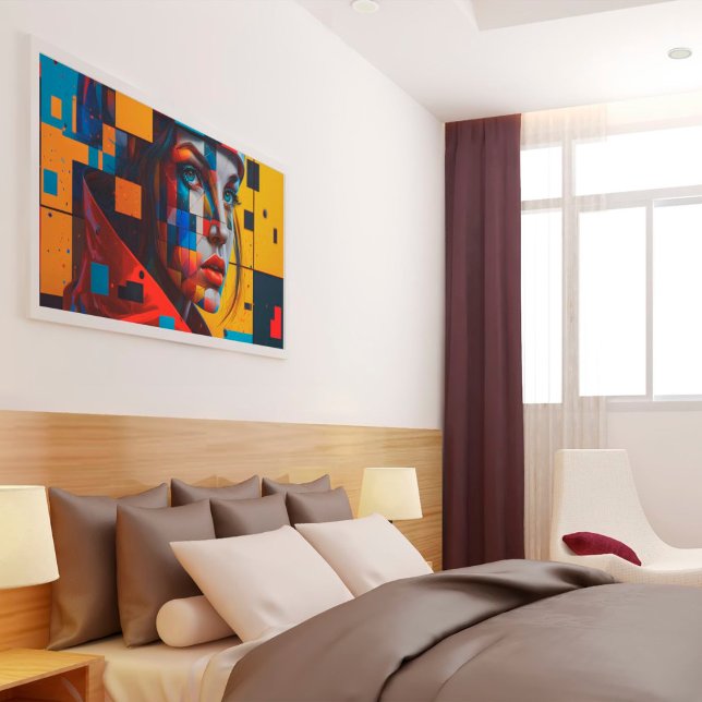 Ai-genererade kvinnor som modern konst poster (Skapare uppladdad)