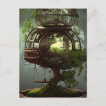AI genererade steampunk bonsai-affär