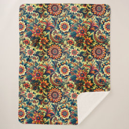 Ai-genererat färglöst blommönster