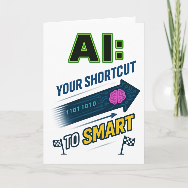 AI-genväg till smart artificiell intelligens Kort (Framsida)