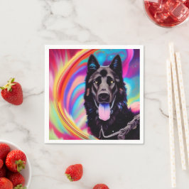 Ai German Shepherd Pappersservett