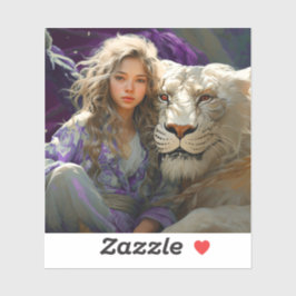 "Ai Girl and Lejon Klistermärken