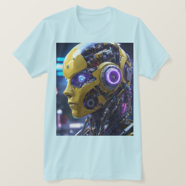 AI Girl: Framtida fashionista T Shirt (Design framsida)