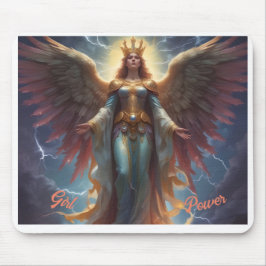 AI Girl Power Mouse Pad Musmatta