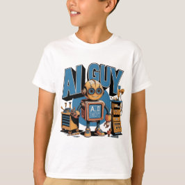 AI Guy Robot-lekfull Mechanical Sci fi T Shirt