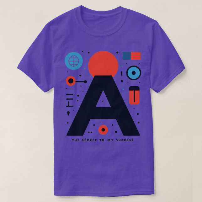 AI hemlighet för min framgång T Shirt (Design framsida)
