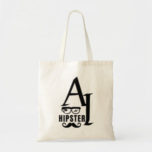 AI Hipster med glasögon och kräftvärk Tygkasse