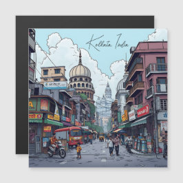 Ai Illustration of Kolkata, Indien