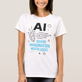 AI-imaginär uppfyller logik Tee | Kreativ Tech