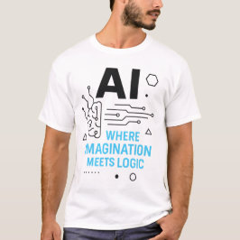 AI-imaginär uppfyller logik Tee | Kreativ Tech
